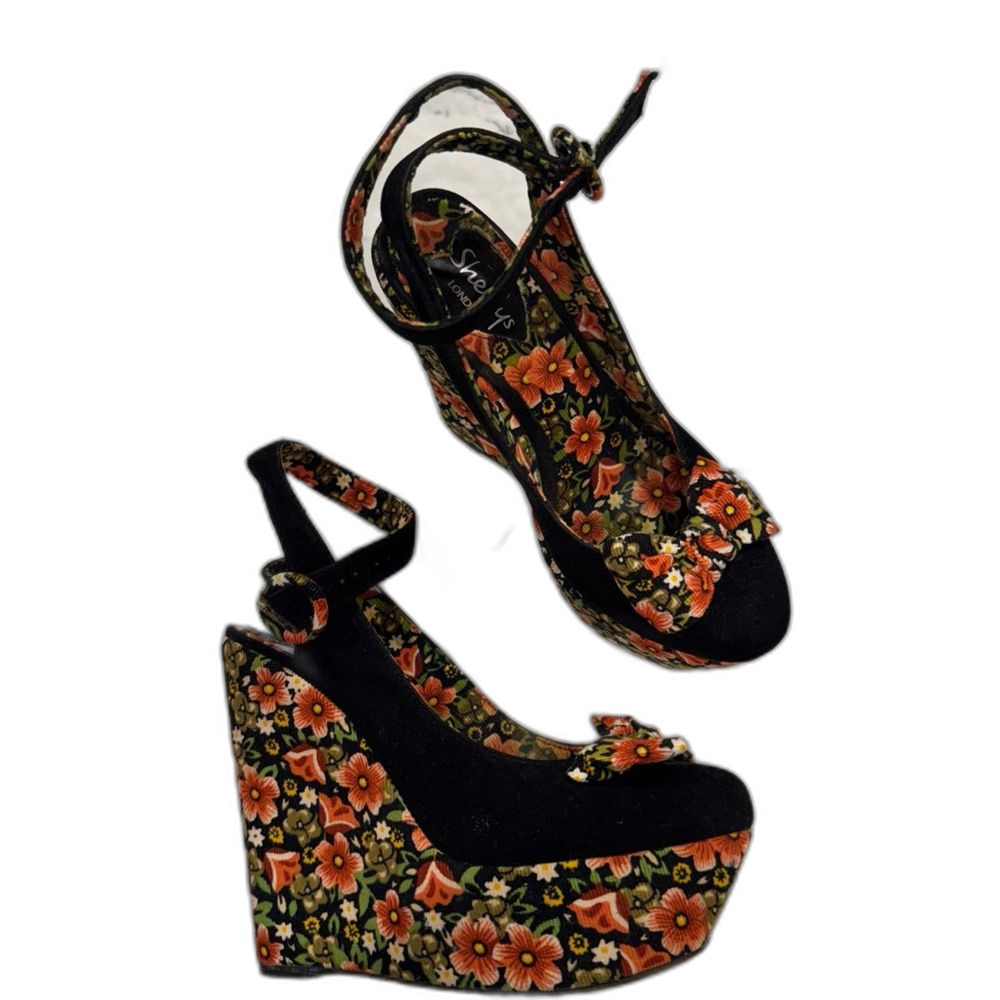 Shelley’s London Iris Platform Floral Wedge 🌸 Size 37UK. Size 7US - Picture 6 of 11